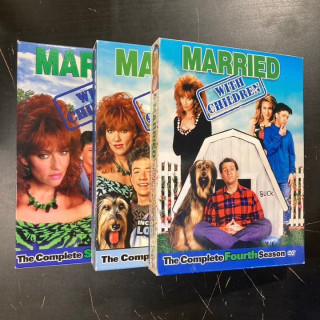 Married... With Children - Seasons 2-4 9DVD (VG-VG+/VG+) -tv-sarja- (HUOM! Aluekoodi 1 - USA/ei suomenkielistä tekstitystä)